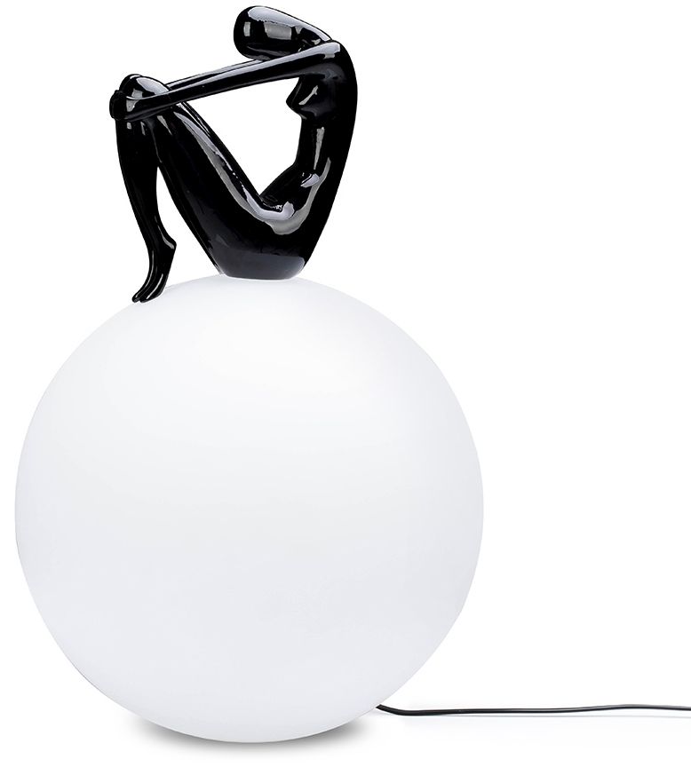 Moosee Uomo stojaca lampa 1x40 W biela-čierna MSE1501100432