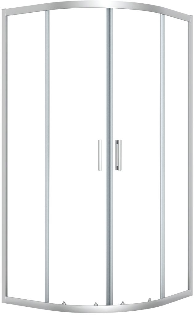 Laveo Bresso sprchovací kút 80x80 cm polkruhová chromová lesklé/priehľadné sklo JKD_086Z