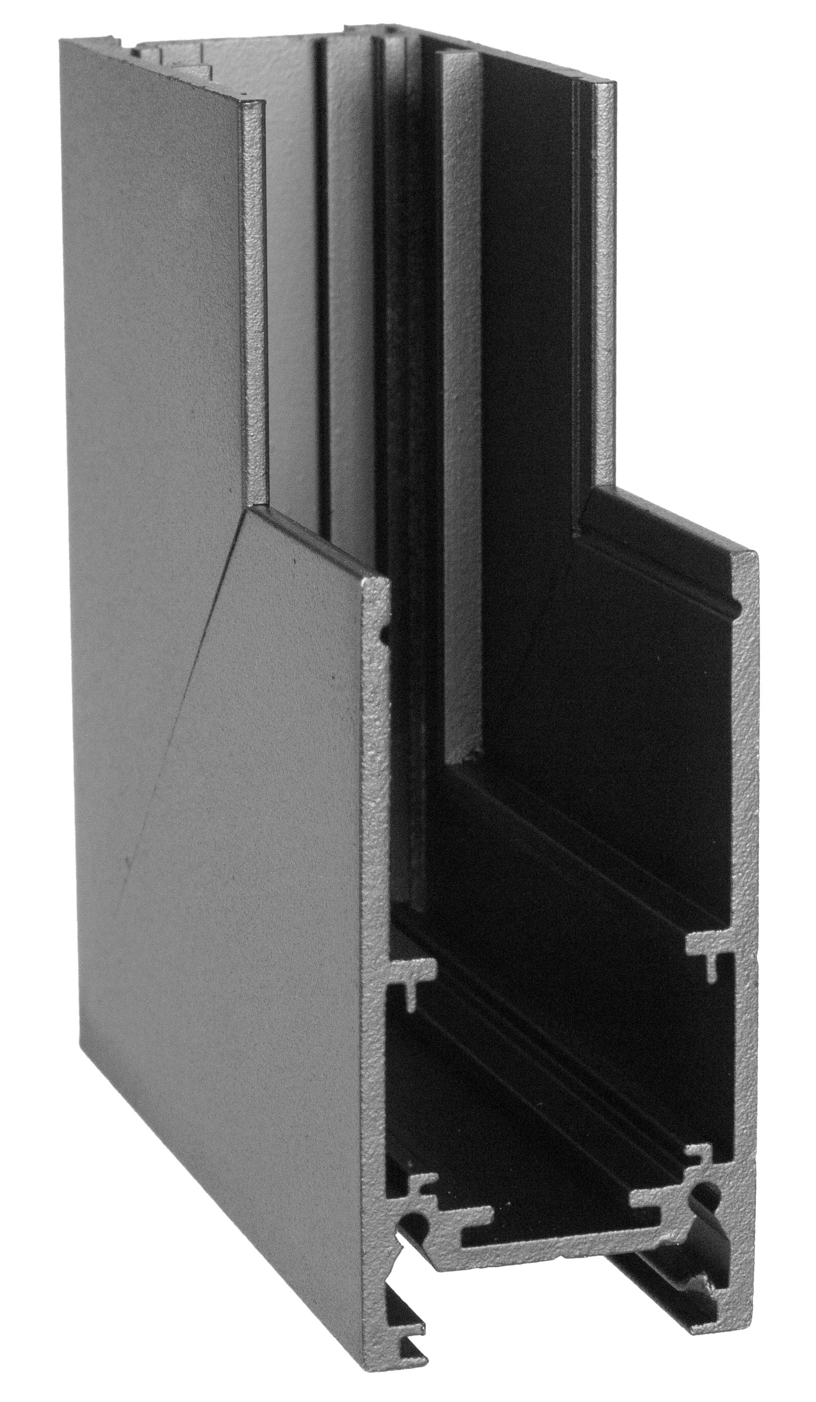 MaxLight Magnetic uhlová tyč x W čierna MT0005