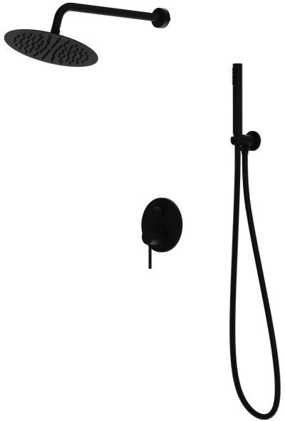 LaVita Orion sprchová súprava podomietková s dažďovou sprchou čierna 5900378341581