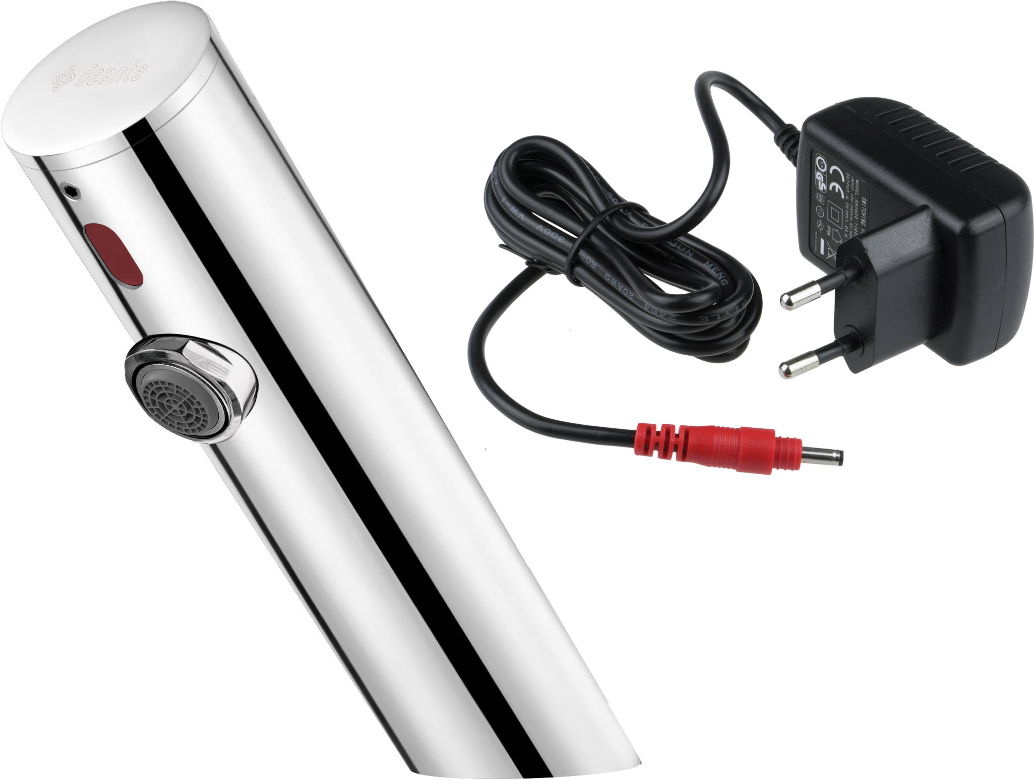 Deante Sense umývadlová batéria stojanková elektronická oceľová BQRP28V