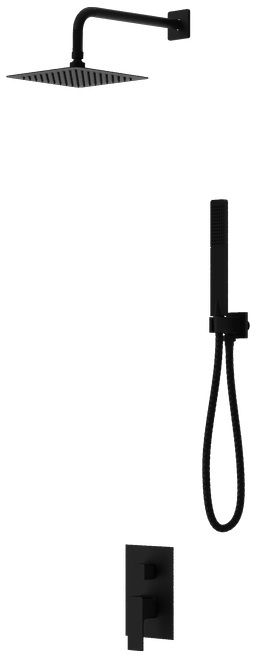 LaVita Aquila sprchová súprava podomietková s dažďovou sprchou čierna 5900378342977