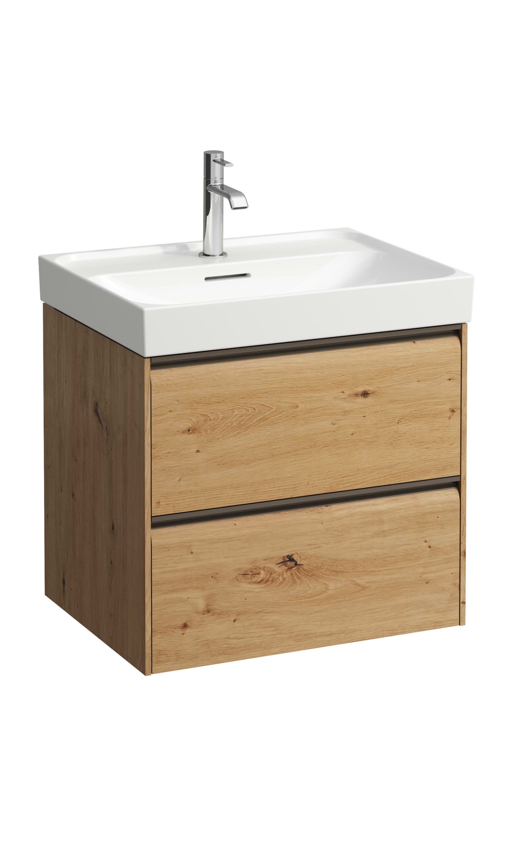 Laufen Meda skrinka 58.4x44.8x51.5 cm závesná kúpeľňová skrinka pod umývadlo dub H4215720112671