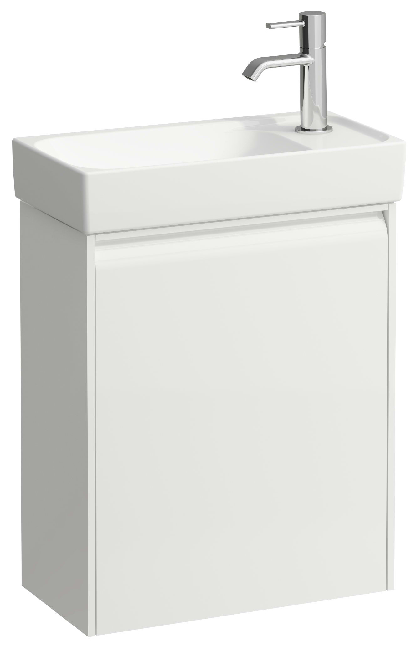 Laufen Meda skrinka 43.7x22.2x51.5 cm závesná kúpeľňová skrinka pod umývadlo biela H4215520112601