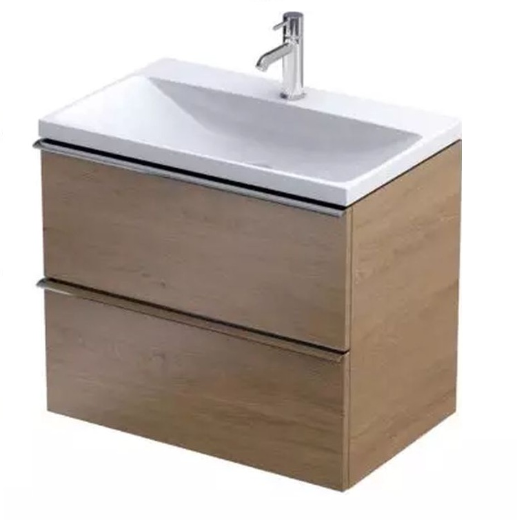 Oristo Etna skrinka 60x38x50 cm závesná kúpeľňová skrinka pod umývadlo dub OR52C-SD2S-60-78