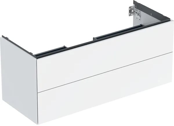 Geberit One skrinka 118.4x47x50.4 cm závesná kúpeľňová skrinka pod umývadlo biela 505.265.00.1