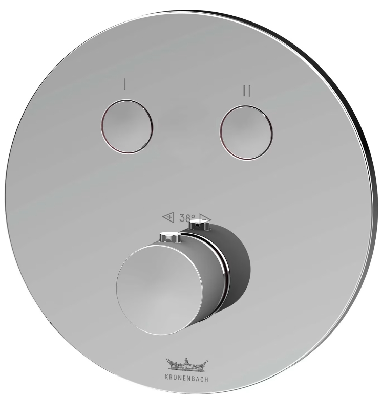 Kronenbach Smart Push vaňová/sprchová batéria podomietková áno chrómová 19044002CR