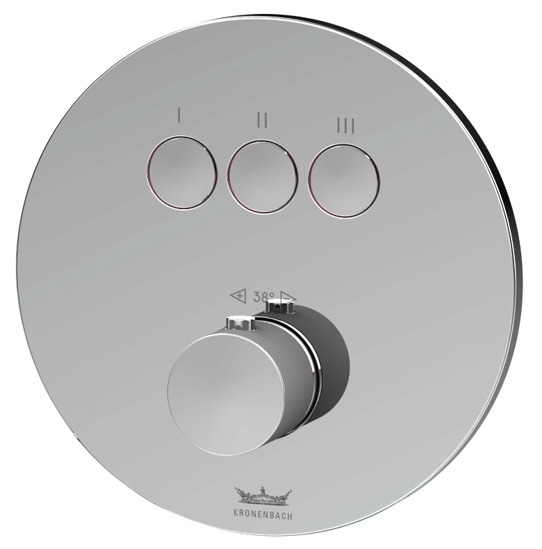 Kronenbach Smart Push vaňová/sprchová batéria podomietková áno chrómová 19044003CR
