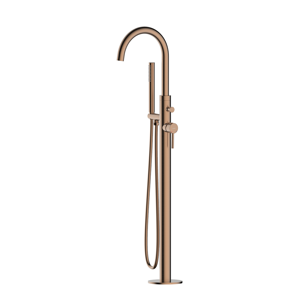 Oltens Molle vaňová/sprchová batéria voľne stojaca medená brúsené 34300610