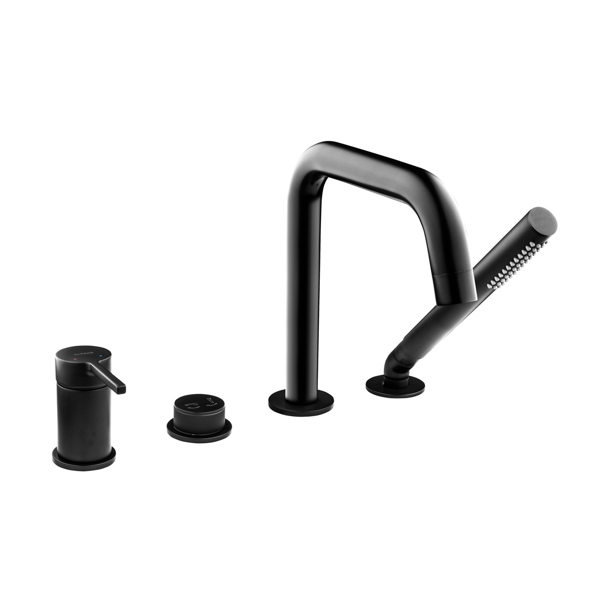 Oltens Rann vaňová/sprchová batéria na vaňu matná čierna 34205300