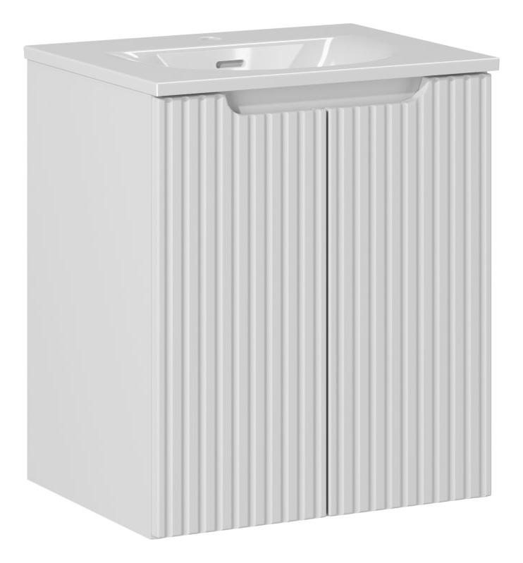 Súprava skrinka Comad Nova White NOVA WHITE 82-50-2D, umývadlo Comad Sky 3 SKY 3 50CM DP (E-8099-3-50)