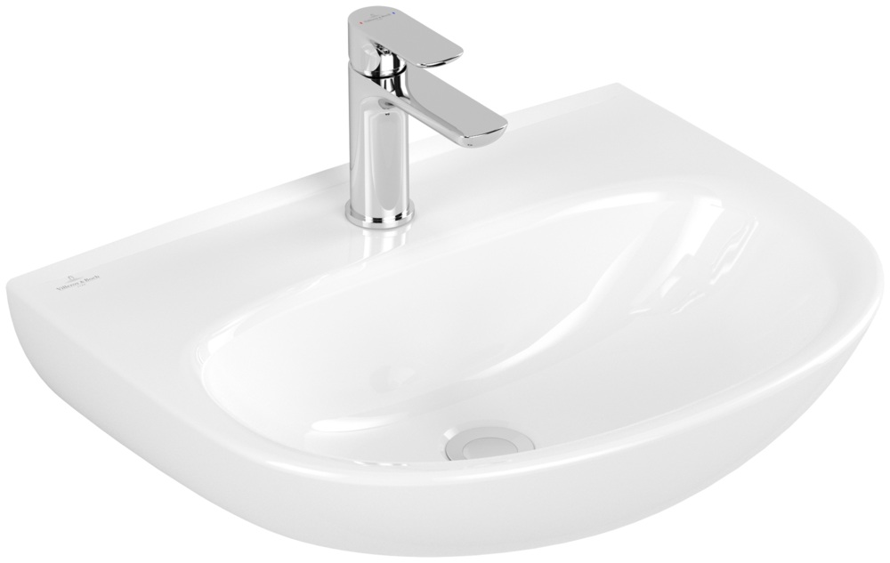 Villeroy & Boch O.Novo umývadlo 55x44 cm polkruhový klasické umývadlo biela 4A4056R1