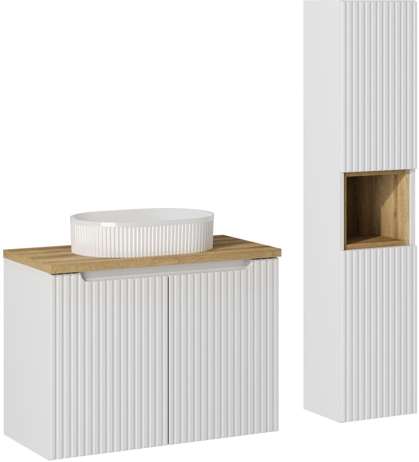 Súprava skrinka Comad Nova White NOVA WHITE 82-80-2D, skrinka Comad Nova White NOVA WHITE 80-03-2D, BEYOND 5 WHITE ( E-6564 ), NOVA OAK A 83-27-Q(W83-04A), NOVA OAK A 89-80