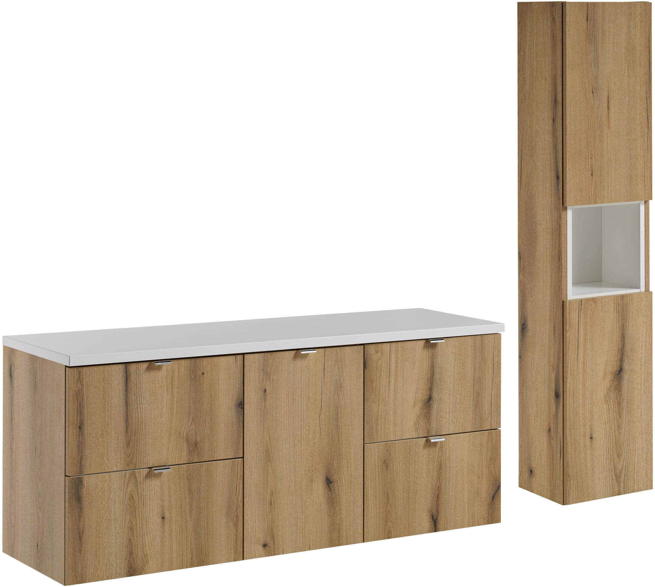 Súprava skrinka Comad Nova Oak NOVA OAK A 82-50-2S, skrinka Comad Nova Oak NOVA OAK 81-40-1DK, NOVA OAK A 80-03-2D(W80-01A), NOVA WHITE 89-140, NOVA WHITE 83-27-Q