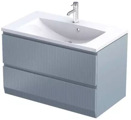 Oristo Brylant skrinka 79.6x45.5x50 cm závesná kúpeľňová skrinka pod umývadlo sivá OR36-SD2S-80-16R