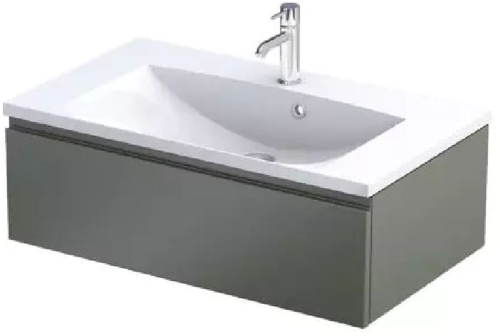 Oristo Brylant skrinka 79.6x45.5x25 cm závesná kúpeľňová skrinka pod umývadlo zelená OR36-SD1S-80-17