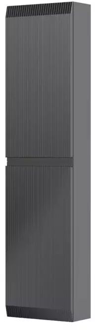 Oristo Brylant skrinka 40x17x160 cm bočné závesné čierna OR36-SB2D-40-8R