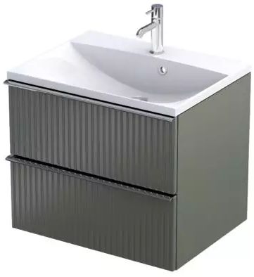 Oristo Etna skrinka 59.6x45.5x50 cm závesná kúpeľňová skrinka pod umývadlo OR52-SD2S-60-17R