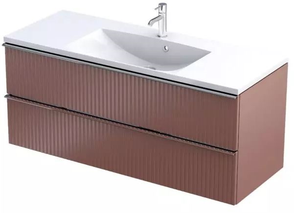 Oristo Etna skrinka 119.6x45.5x50 cm závesná kúpeľňová skrinka pod umývadlo OR52-SD2S-120-19R