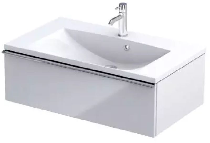 Oristo Etna skrinka 79.6x45.5x25 cm závesná kúpeľňová skrinka pod umývadlo biela OR52-SD1S-80-1