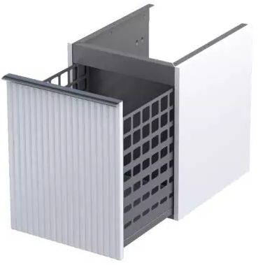 Oristo Etna skrinka 40x45.5x50 cm bočné závesné biela OR52-SN1S-40-2R