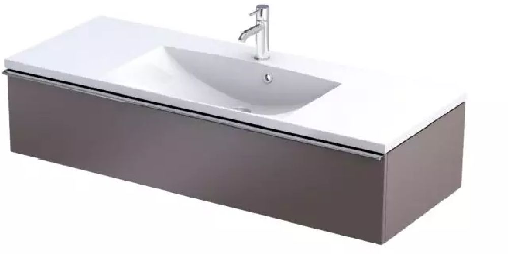 Oristo Etna skrinka 119.6x45.5x25 cm závesná kúpeľňová skrinka pod umývadlo OR52-SD1S-120-21