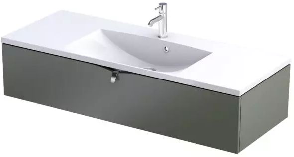 Oristo Siena skrinka 119.6x45.5x25 cm závesná kúpeľňová skrinka pod umývadlo OR45-SD1S-120-17