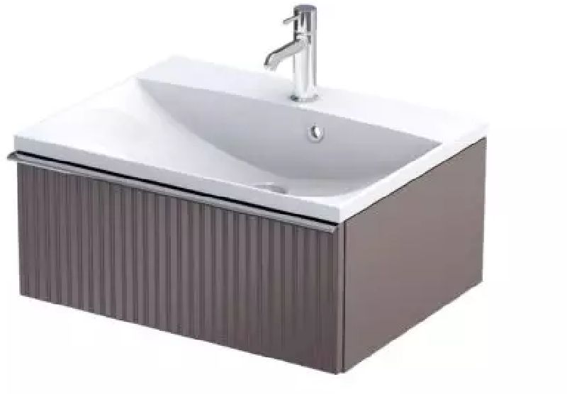 Oristo Etna skrinka 59.6x45.5x25 cm závesná kúpeľňová skrinka pod umývadlo béžová OR52-SD1S-60-21R