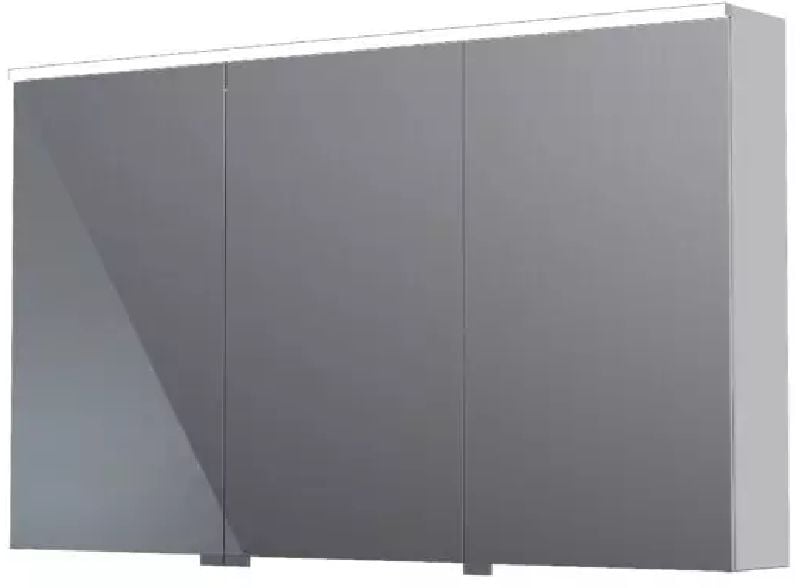 Oristo Geo skrinka 120x12.5x70 cm bočné závesné chrómová KI01-SGL3D-120-99