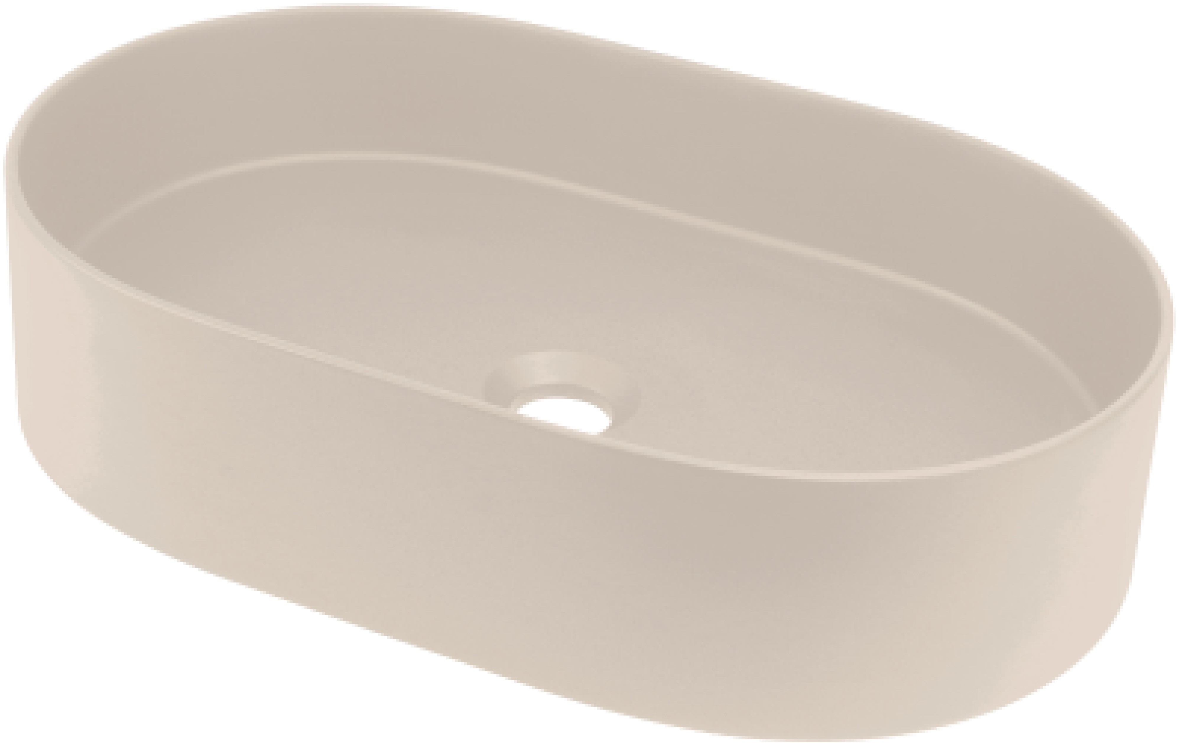 Deante Silia umývadlo 55x35 cm oválny pultové umývadlo hnedá/béžová CQS_5U6S