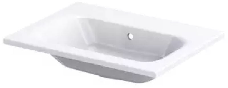 Oristo Uni umývadlo 61x46 cm obdĺžnik umývadlo na nábytok biela UME-AR-60-92-BO