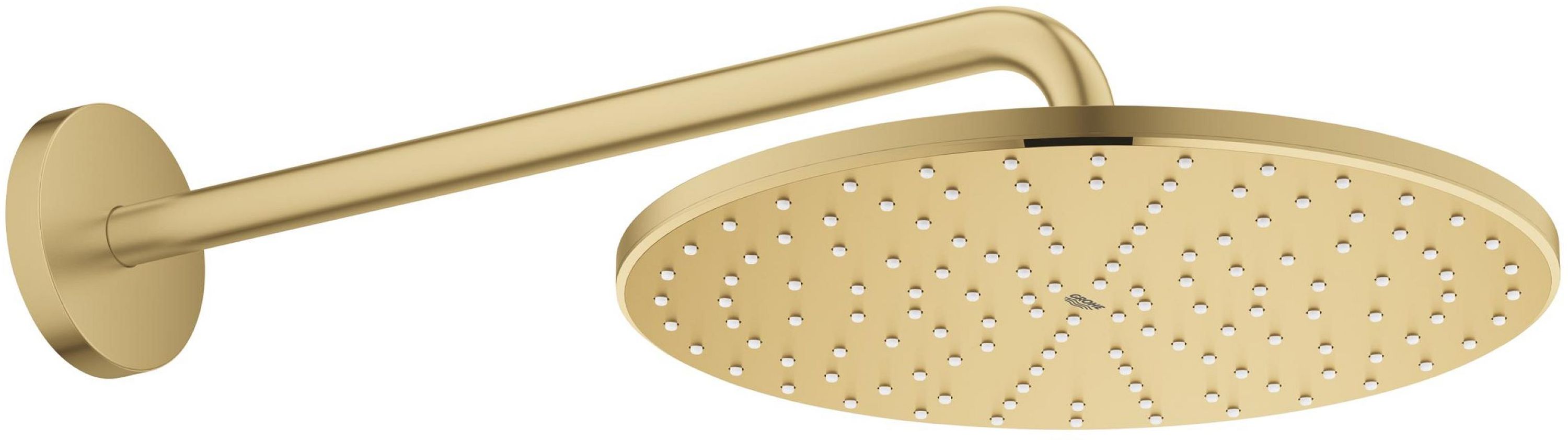 Grohe Rainshower horná sprcha so sprchovacím ramenom 31x31 cm okrúhly Brushed Cool Sunrise 26558GN0