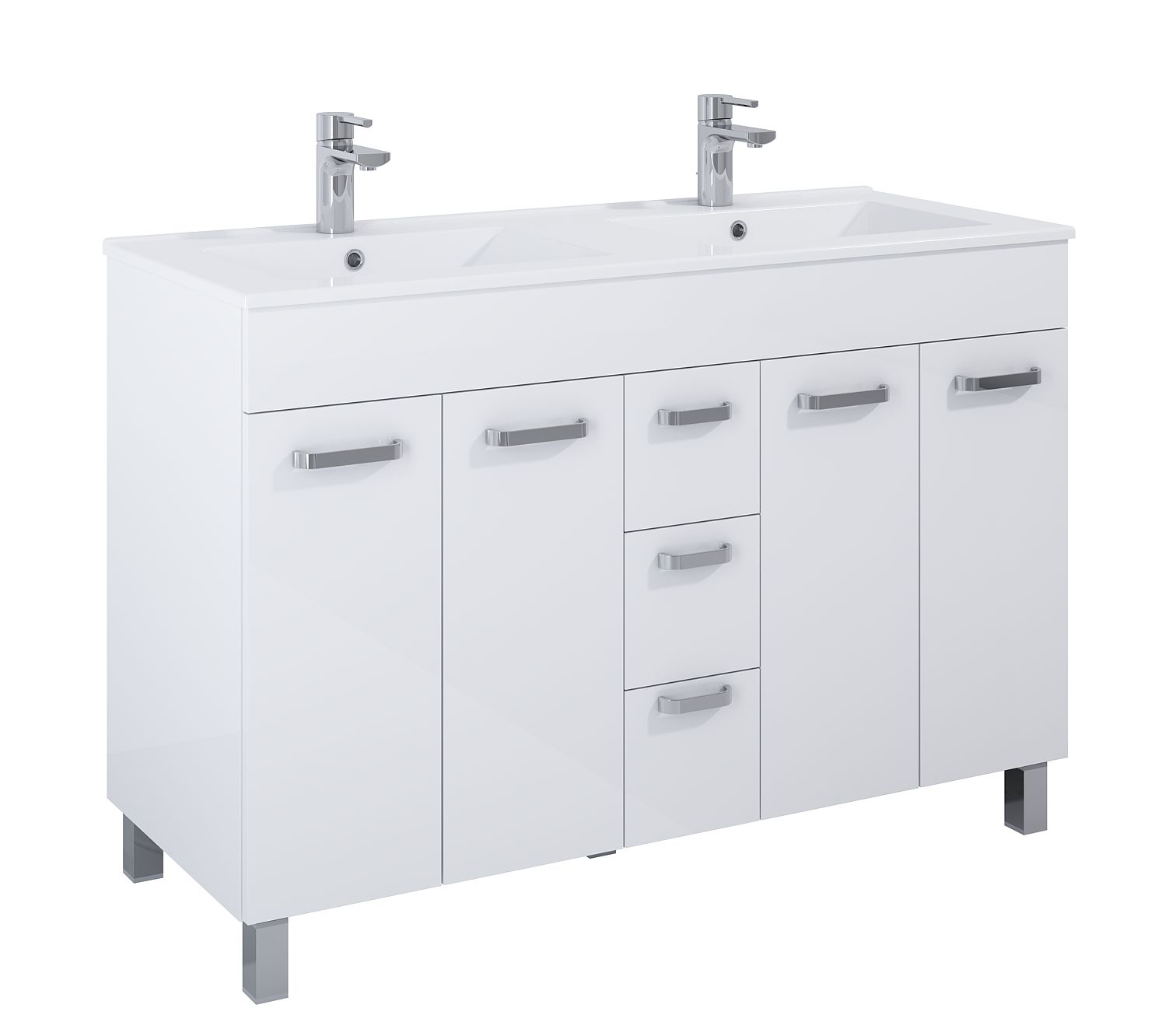 Elita Sunn umývadlo so skrinkou 121.2 cm biela RE169196008060