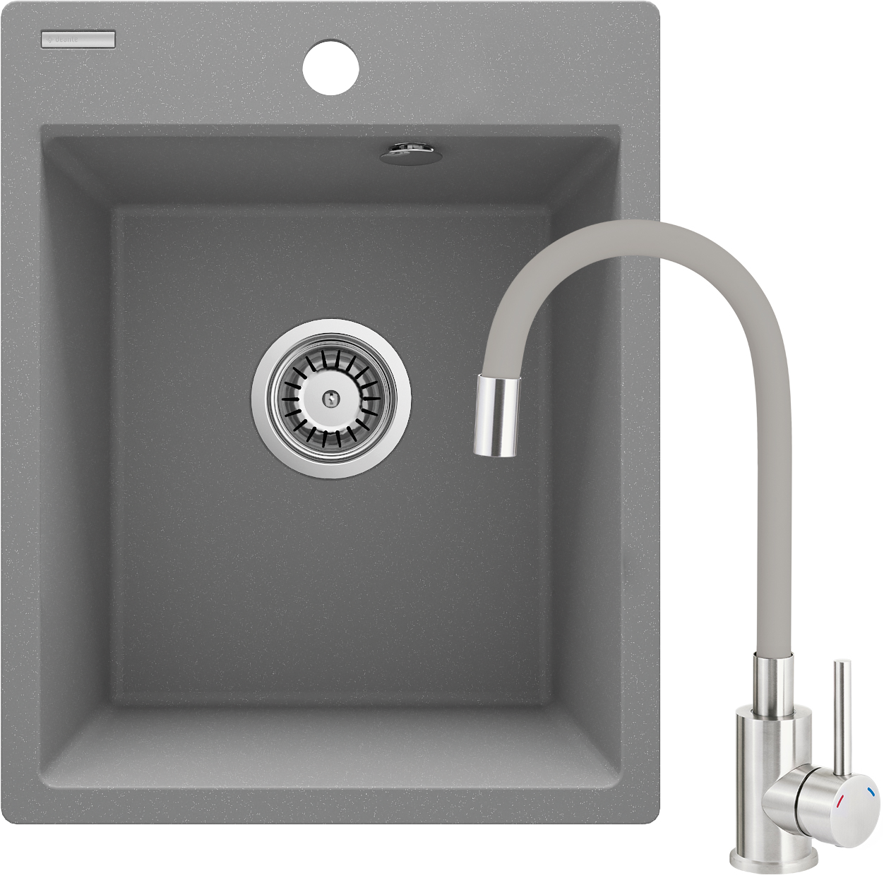 Deante Corio drez s batériou sivá/ ZRCPS103