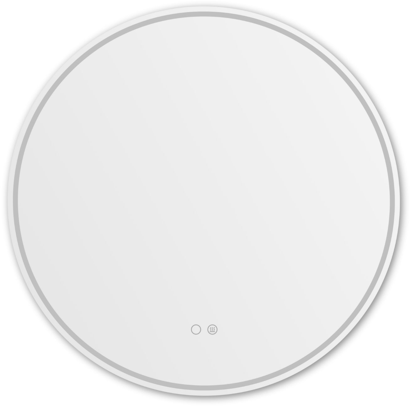 Zuma Line zrkadlo 80x80 cm okrúhly s osvetlením s vyhrievacou podložkou 003064-030826