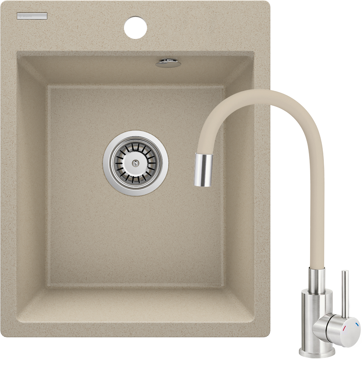 Deante Corio drez s batériou béžová/oceľová ZRCP7103