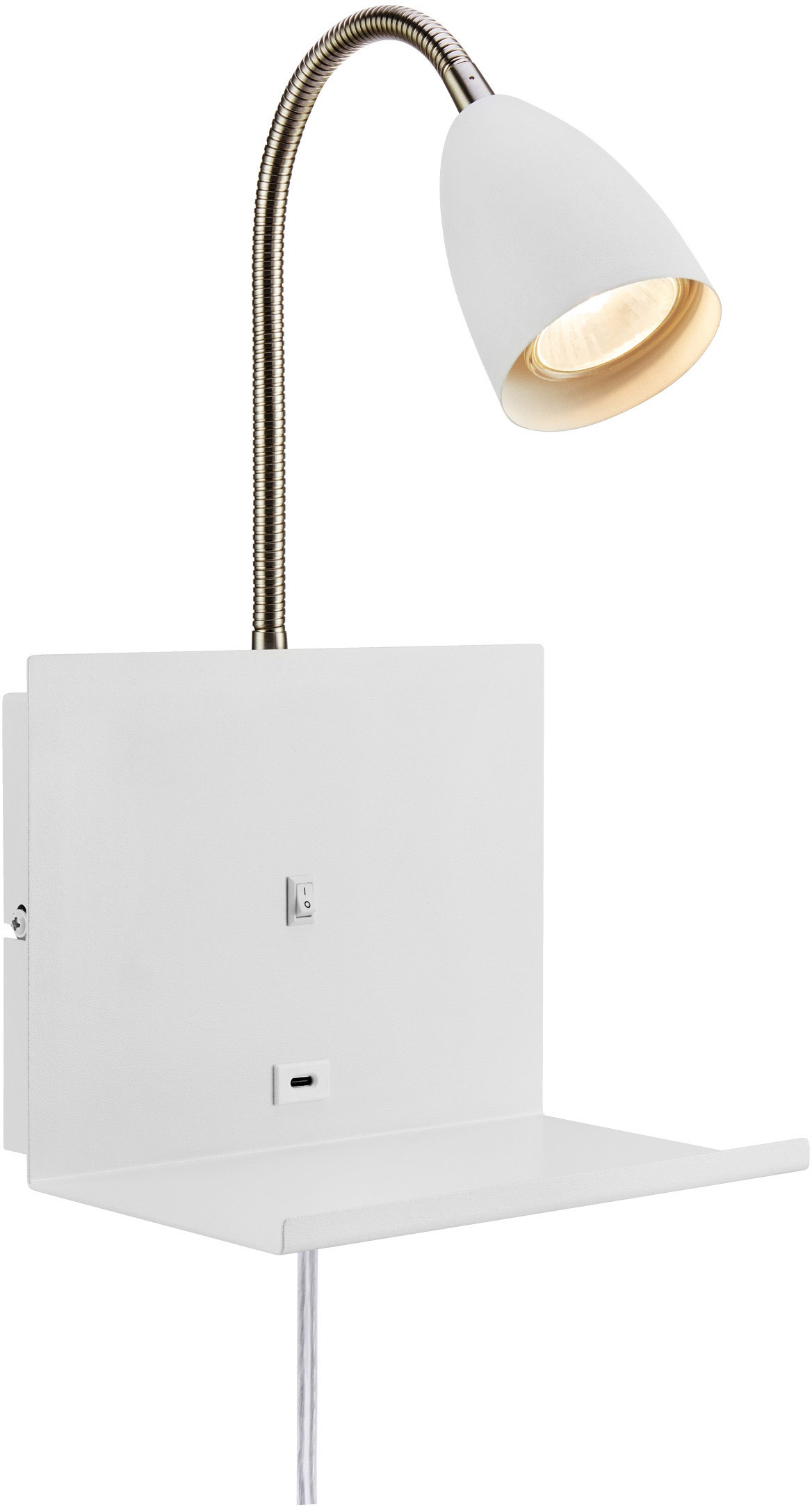 Markslöjd Cuarto nástenná lampa 1x7 W biela 108856