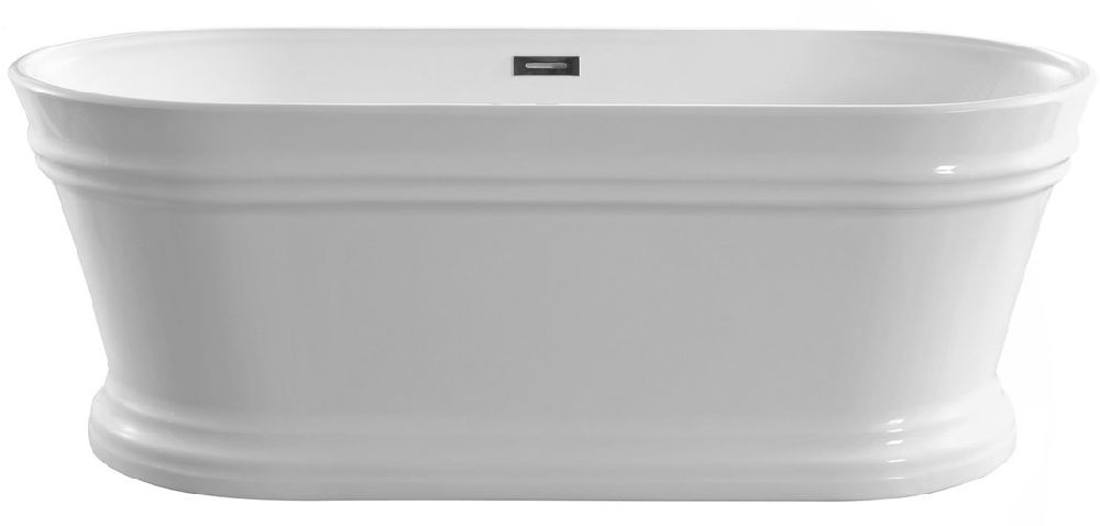 Aqualine Antik voľne stojaca vaňa 160x79 cm oválne biela E2679