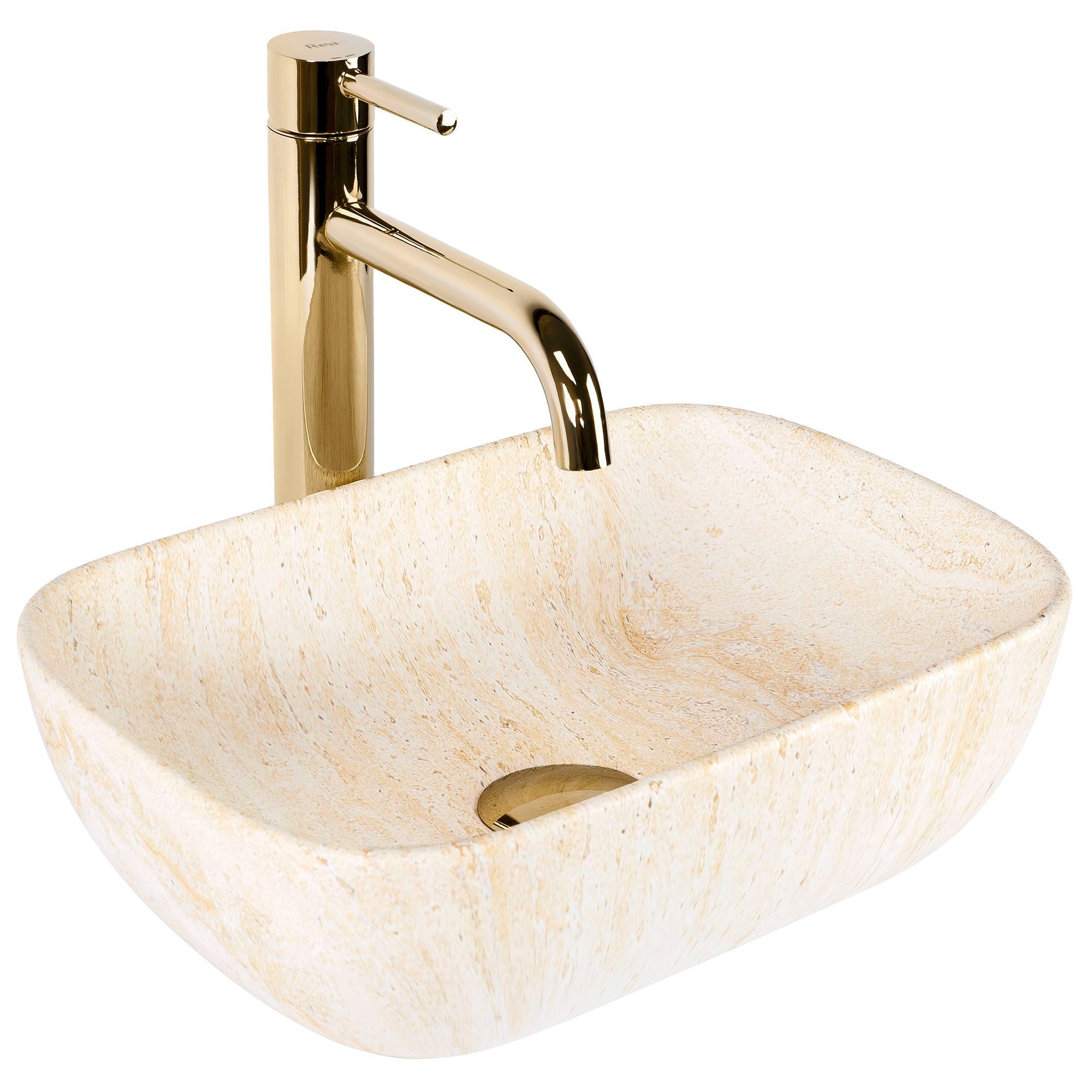 Rea Belinda Mini umývadlo 36x25 cm pultové umývadlo REA-U4700