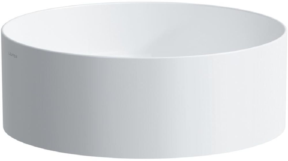 Laufen Living umývadlo 38x38 cm okrúhly pultové umývadlo biela H8114354001121