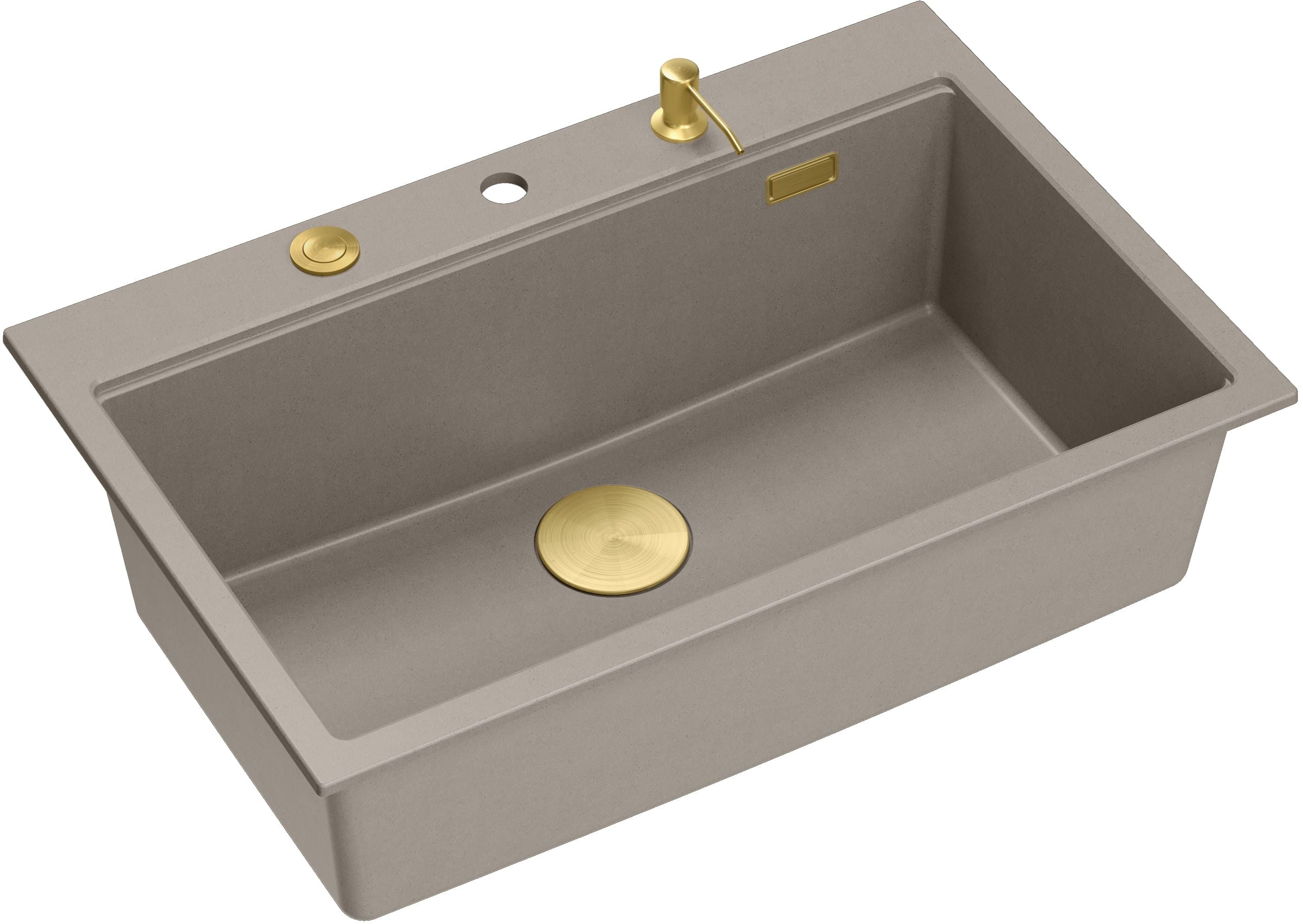 Quadron Marc drez graniteq 76x50 cm sivá/grafitová/ónyxová-béžová HQM7650U4_PVDG1