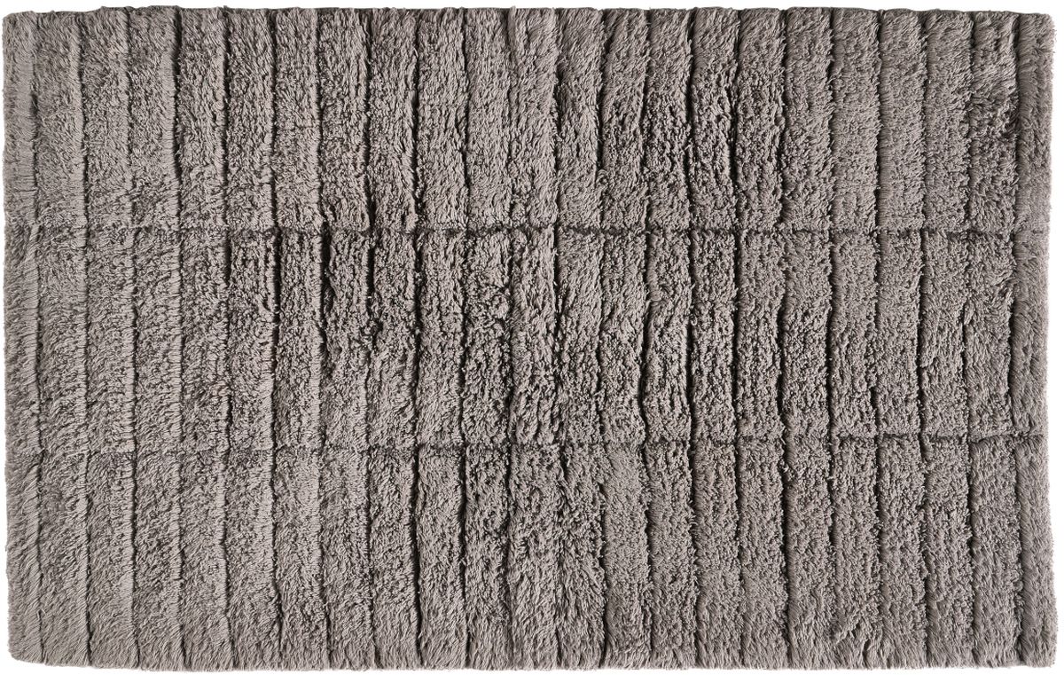 Zone Denmark Tiles koberček do kúpeľne 80x50 cm obdĺžnik sivá 13534