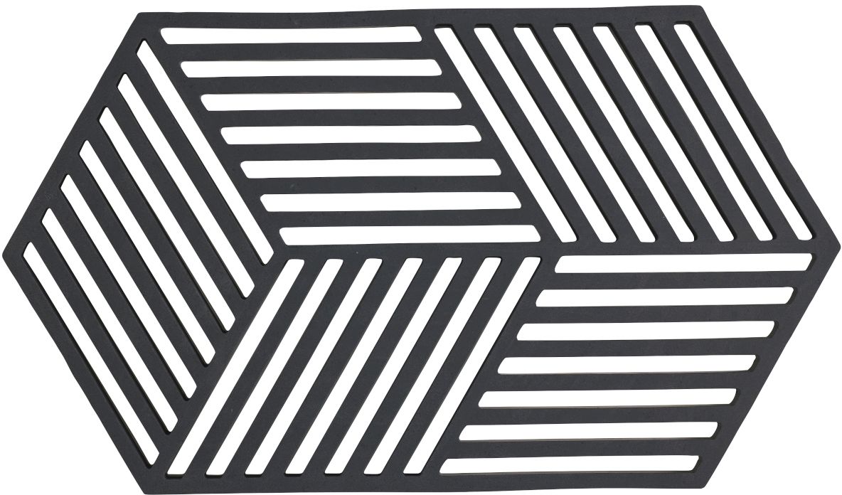 Zone Denmark Hexagon kuchynské podložky 24x14x cm čierna 31610