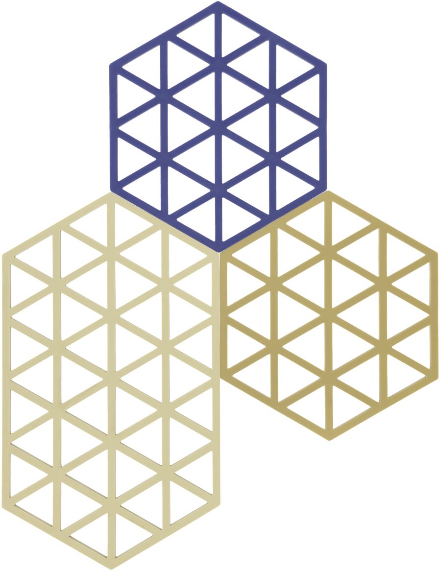 Zone Denmark Triangles kuchynské podložky 24x14x cm mix farieb 32706