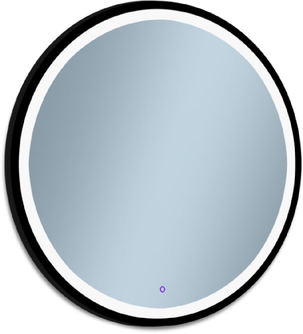 Venti Rund LED II zrkadlo 70x70 cm okrúhly s osvetlením čierna 5907459662658