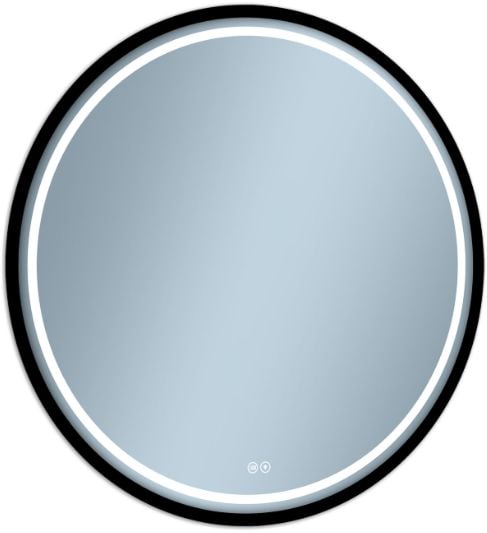 Venti Baltic zrkadlo 70x70 cm okrúhly s vyhrievacou podložkou čierna 5907722357076
