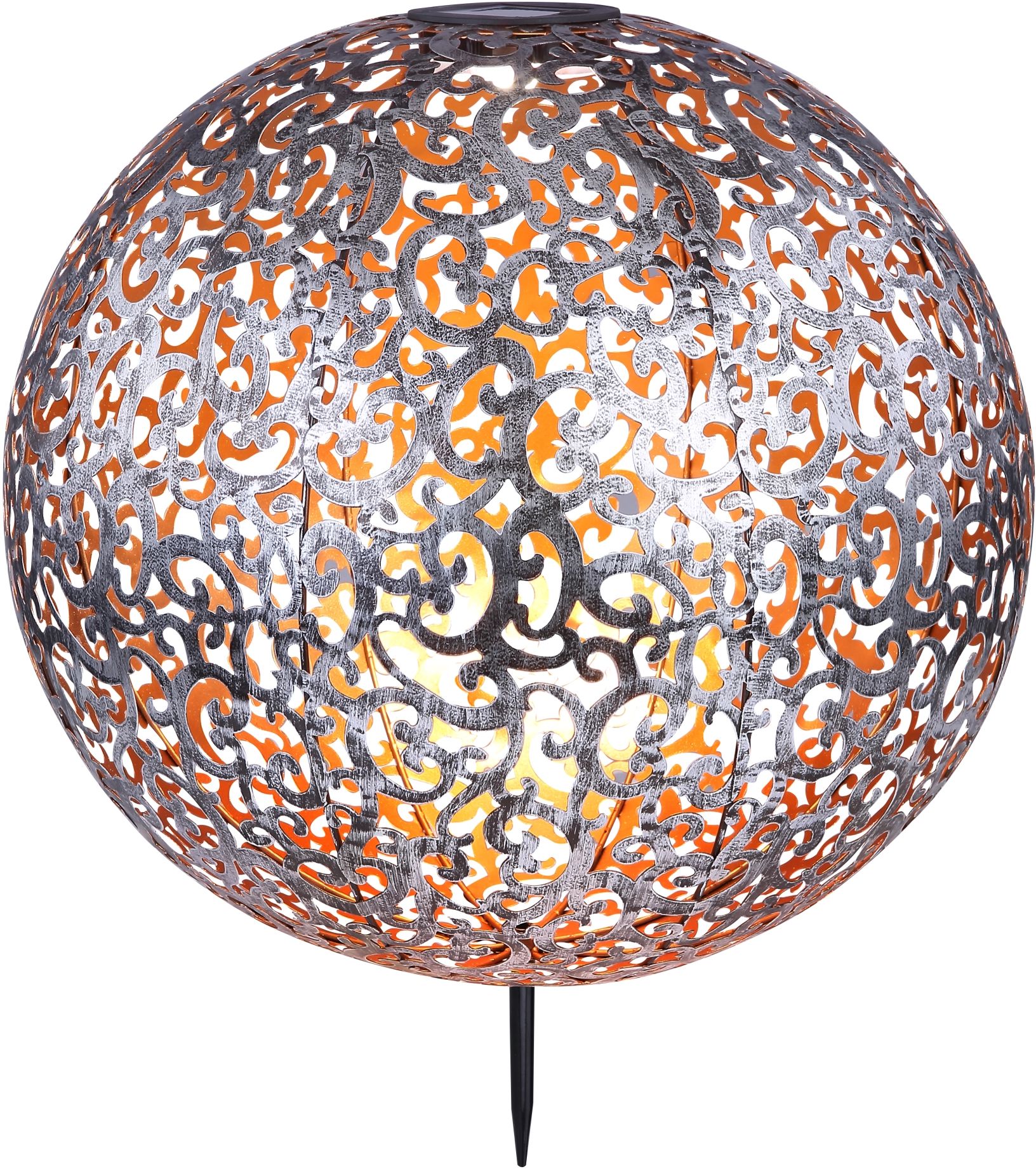 Globo Lighting Solar stojaca solárna lampa 1x0.12 W sivá 33745