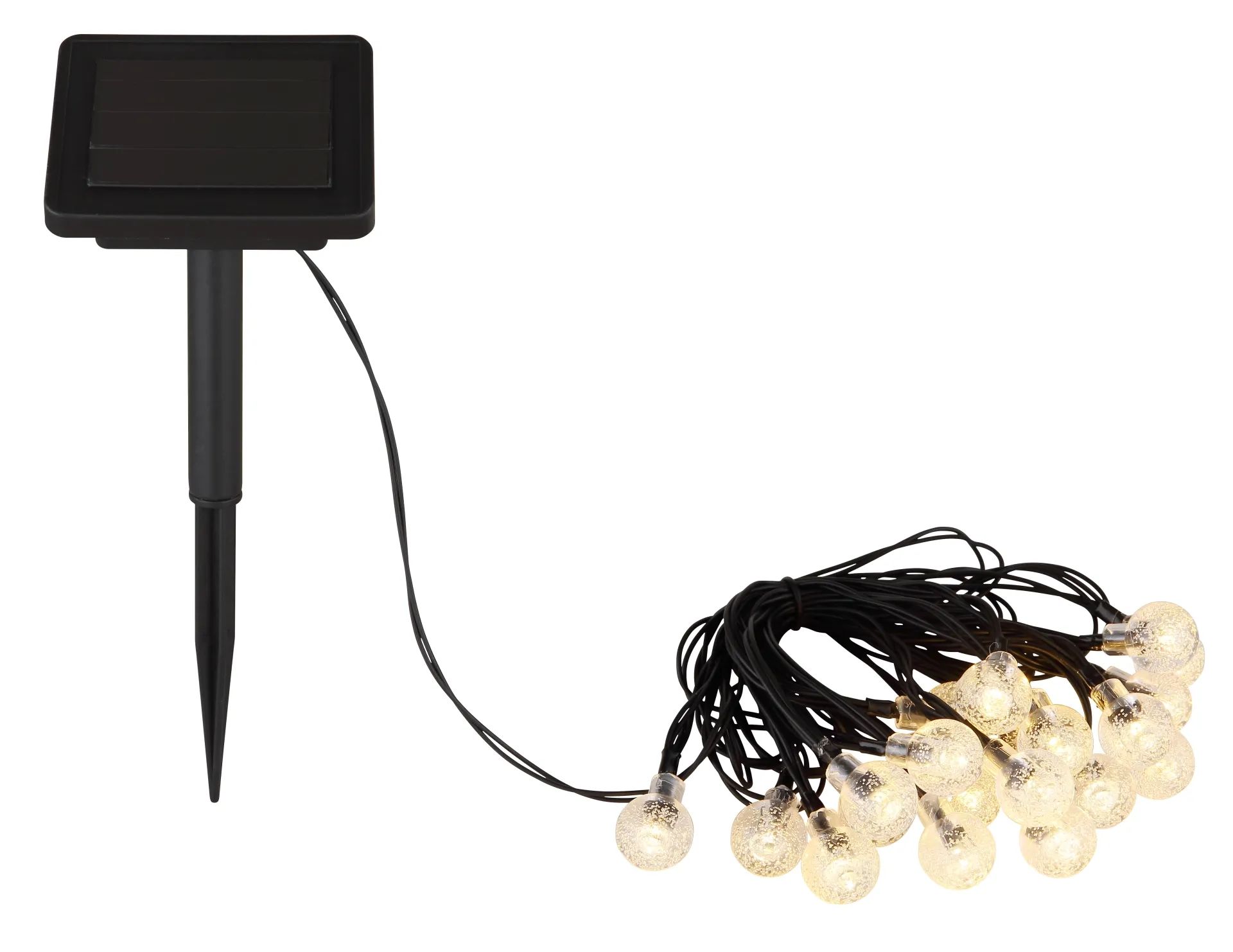 Globo Lighting Solar vonkajšia girlanda 1x0.06 W čierna 36802-20