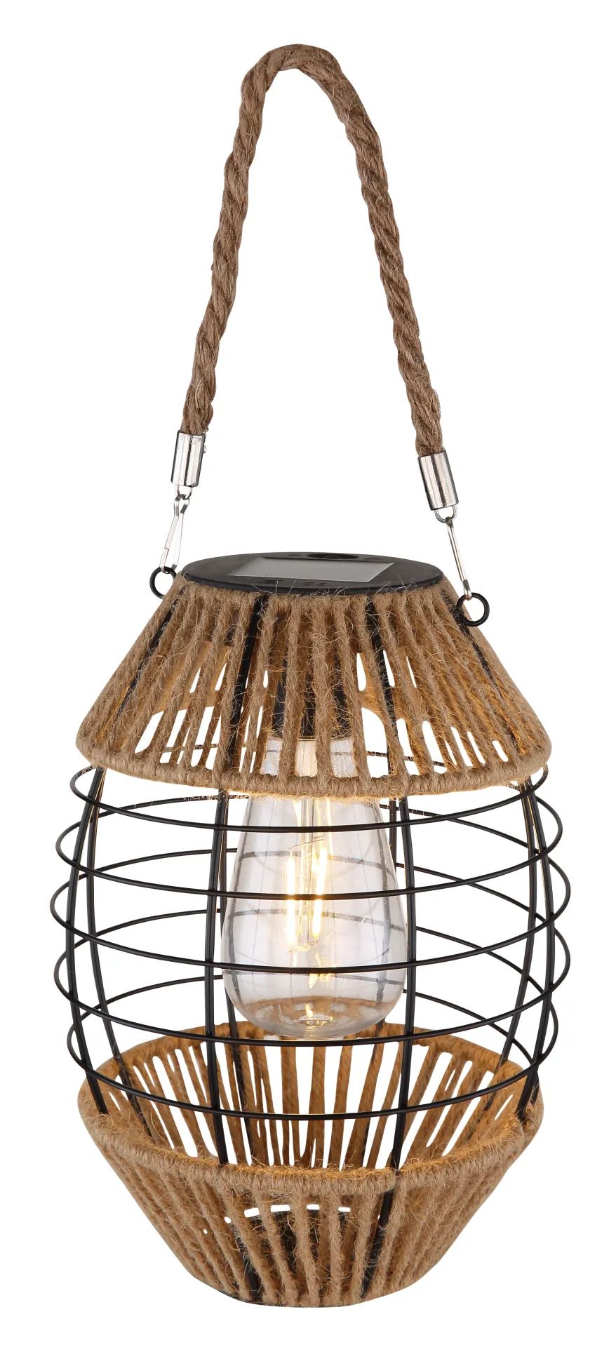 Globo Lighting Solar solárna stolová lampa 1x2 W čierna 36669