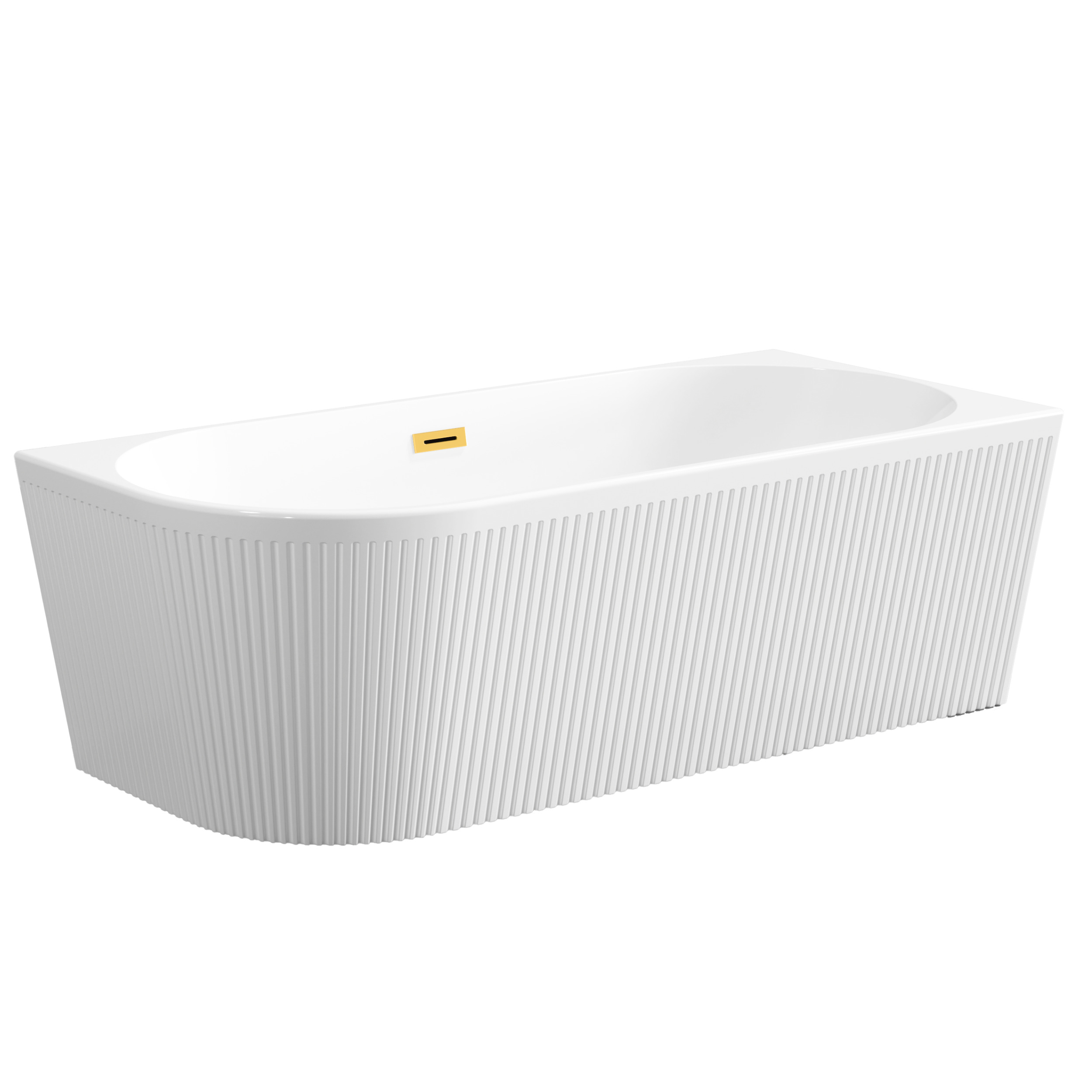 Invena Glamour rohová vaňa 170x80 cm oválne biela AN-02-19P